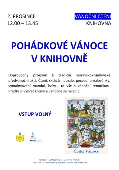 Pohádkové Vánoce v knihovně Pohádkové Vánoce v knihovně