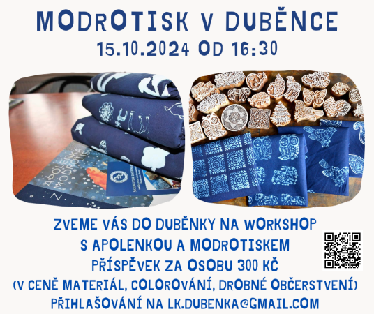 Modrotisk v Duběnce