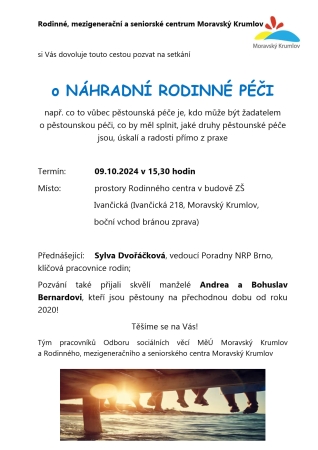 o NÁHRADNÍ RODINNÉ PÉČI