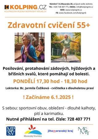 Zdravotní cvičení 55+