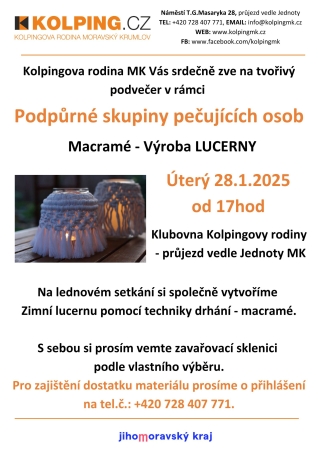 Podpůrná skupina pečujících osob - Výroba LUCERNY