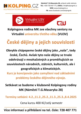 Univerzita 3.věku - České dějiny a souvislosti