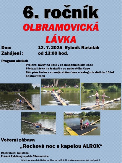 Olbramovická Lávka, Rocková noc Olbramovická Lávka, Rocková noc