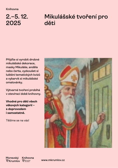 Mikulášská výtvarná dílnička Mikulášská výtvarná dílnička