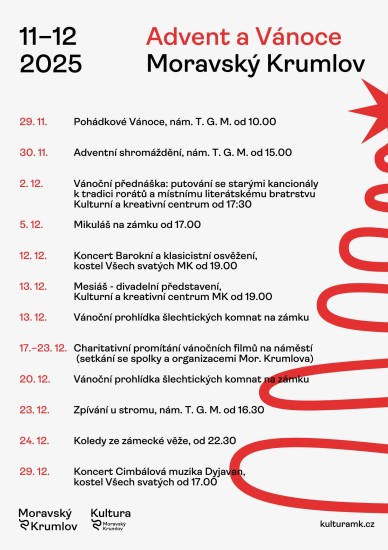Advent a Vánoce Moravský Krumlov 2025