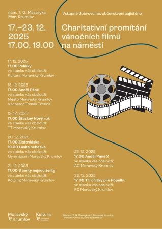 Charitativní promítání vánočních filmů na náměstí