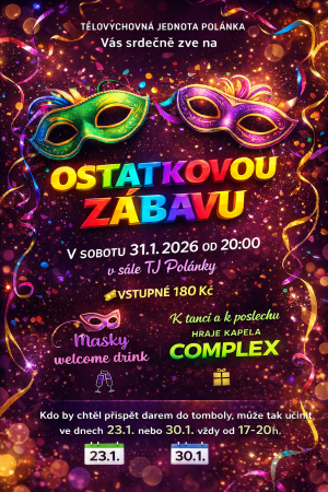 Ostatková zábava v Polánce u MK