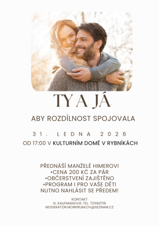 TY A JÁ - aby rozdílnost spojovala