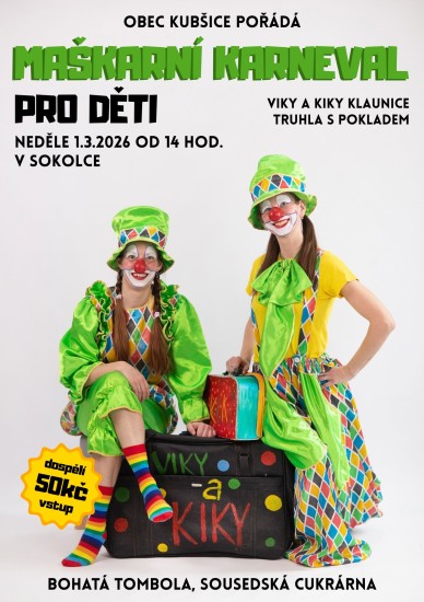Maškarní karneval pro děti